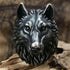 Chevalière Tête de Loup Acier